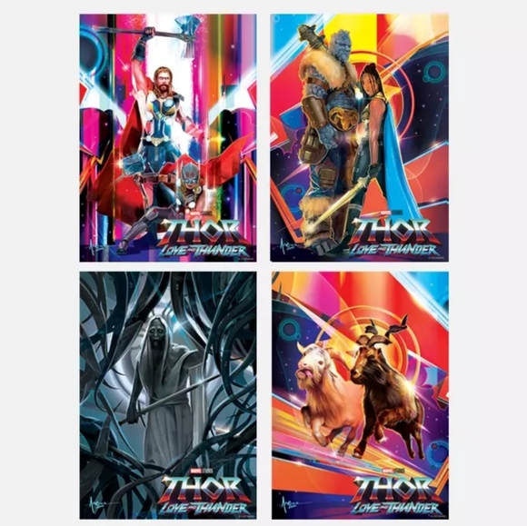 Marvel Studios Thor: Love and Thunder Limited Edition Collector Cards (Set of 4) - Picture 1 of 3